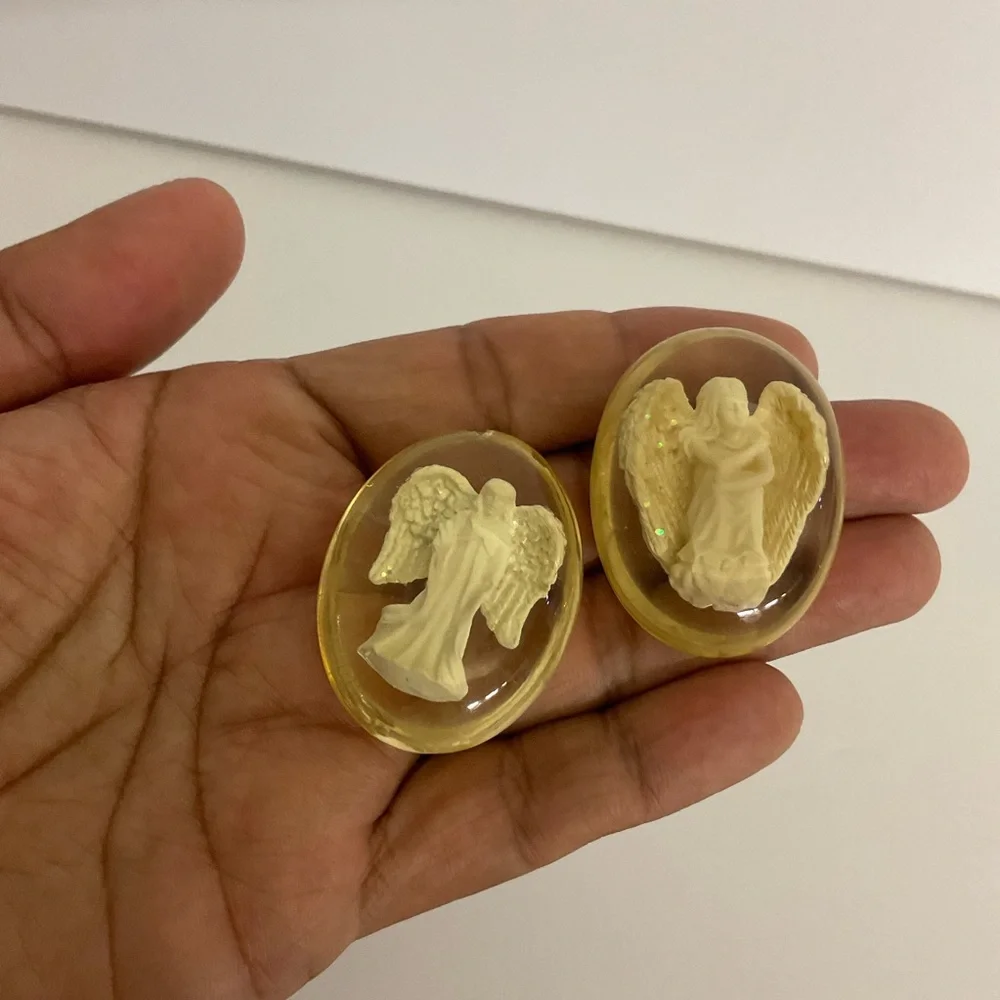 Vintage Angel Star Hope Worry Stone Pocket - Picture 4 of 5